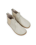 Women's Lucas Beige Chelsea Boots - Handcrafted Calf Leather Wide Toe Box | Bespoky