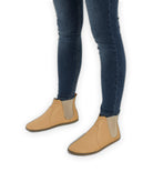 Back view Melon Yellow Chelsea Boots - Calf Leather Handcrafted | Bespoky