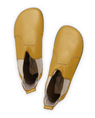 Side view Mustard Chelsea Boots - Calf Leather Zero Drop | Bespoky