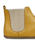 Top view Mustard Chelsea Boots - Handcrafted Calf Leather | Bespoky