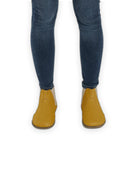 Detail Mustard Chelsea Boots - Handcrafted Calf Leather Turkey | Bespoky