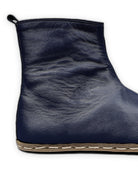 Top view Navy Blue Chelsea Boots - Handcrafted Calf Leather | Bespoky