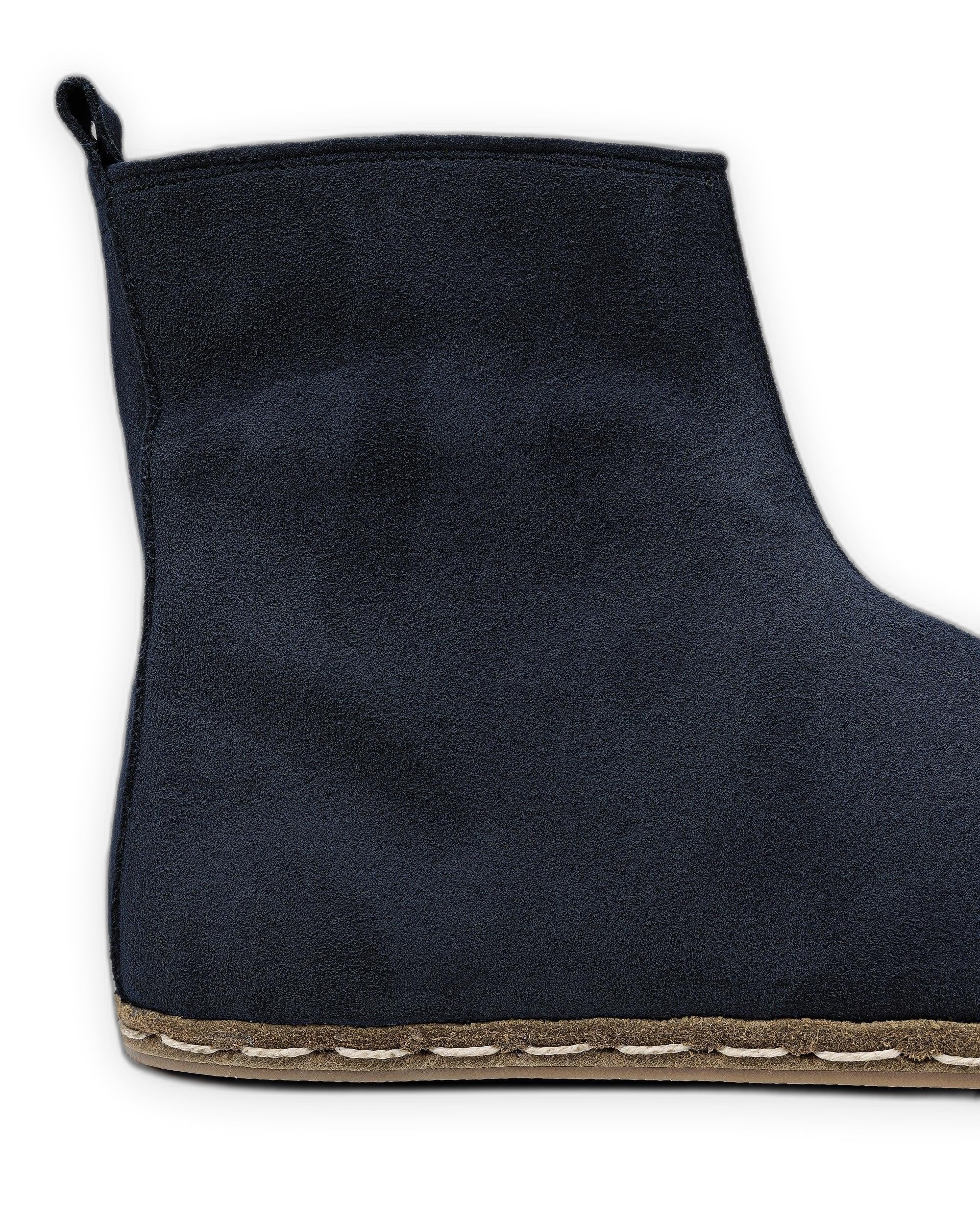 Top view Navy Chelsea Boots - Handcrafted Calf Leather | Bespoky