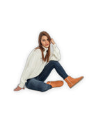 Back view Orange Chelsea Boots - Calf Leather Handcrafted | Bespoky