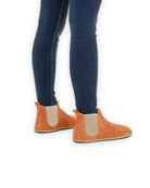 Detail Orange Chelsea Boots - Handcrafted Calf Leather Turkey | Bespoky