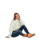 Pair Orange Chelsea Boots - Barefoot Wide Toe Calf Leather | Bespoky