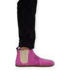 Back view Pink Chelsea Boots - Calf Leather Handcrafted | Bespoky