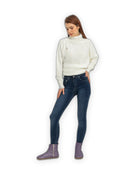 Back view Purple Chelsea Boots - Calf Leather Handcrafted | Bespoky