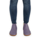 Detail Purple Chelsea Boots - Handcrafted Calf Leather Turkey | Bespoky