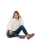Back view Purple Chelsea Boots - Calf Leather Handcrafted | Bespoky