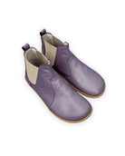 Women's Purple Chelsea Boots - Handcrafted Calf Leather Wide Toe Box | Bespoky
