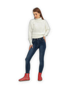 Back view Red Chelsea Boots - Calf Leather Handcrafted | Bespoky