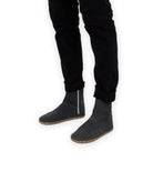 Women's Smoked Chelsea Boots - Handcrafted Calf Leather Wide Toe Box | Bespoky