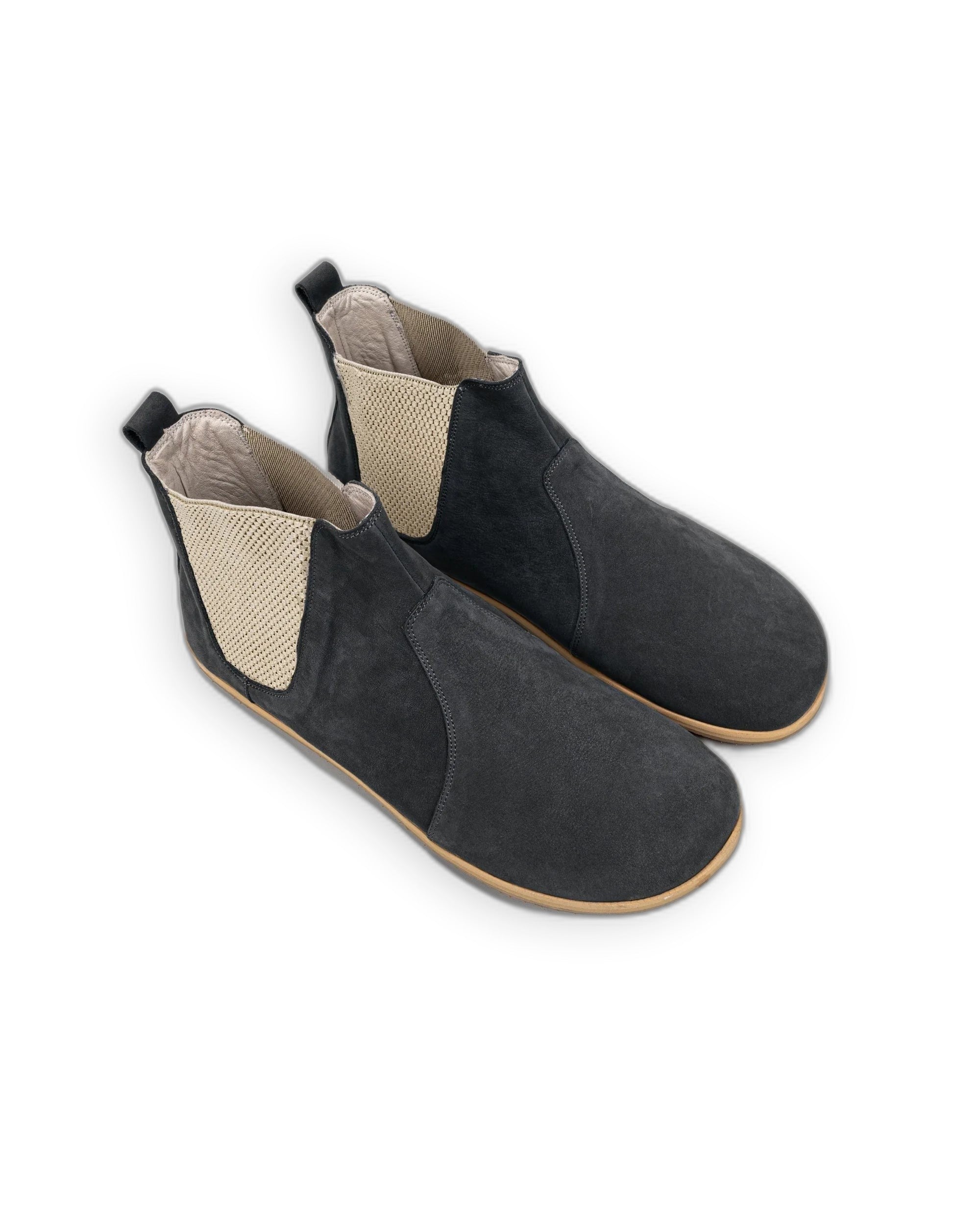 Women's Smoked Chelsea Boots - Handcrafted Calf Leather Wide Toe Box | Bespoky