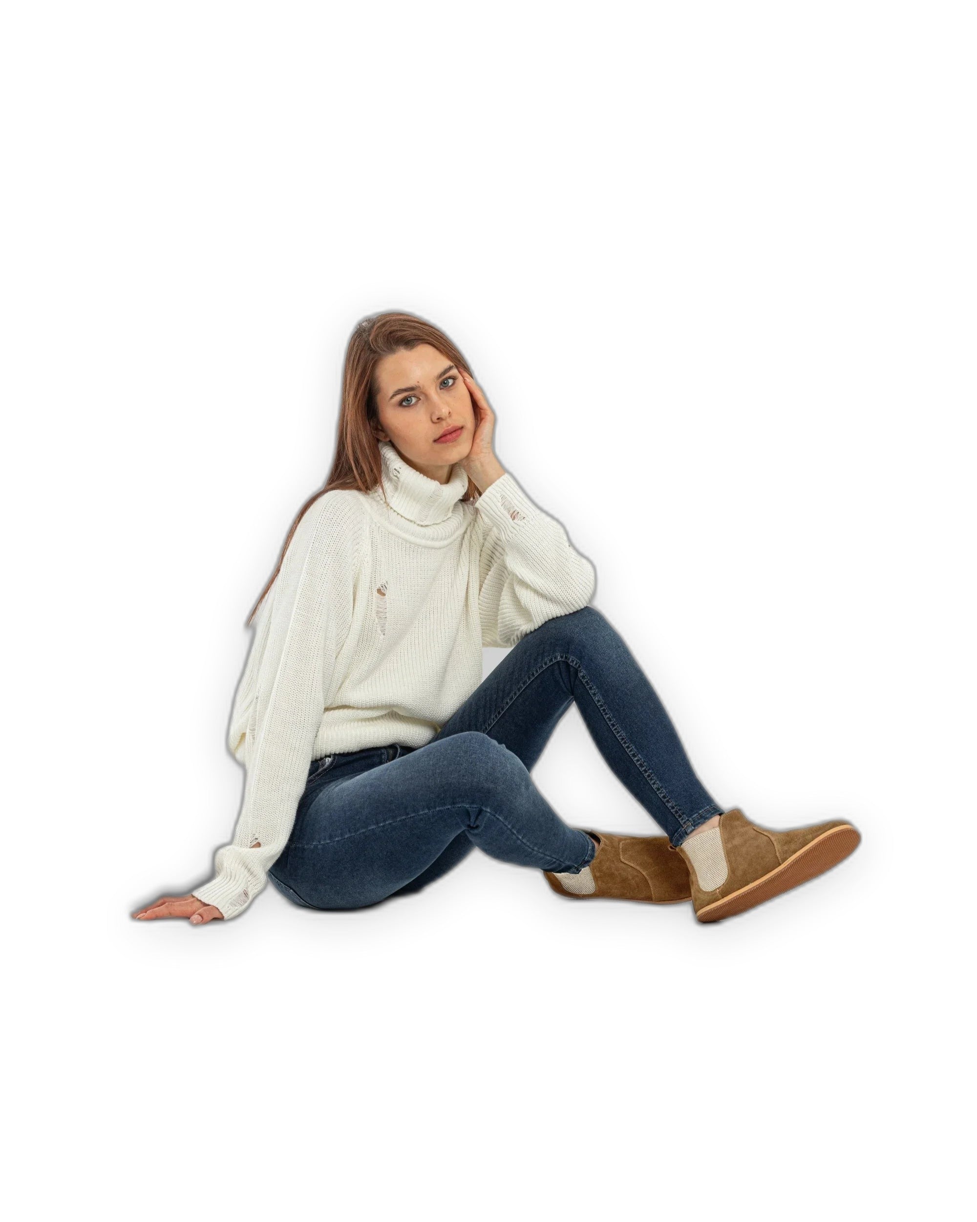 Pair Tan Chelsea Boots - Barefoot Wide Toe Calf Leather | Bespoky