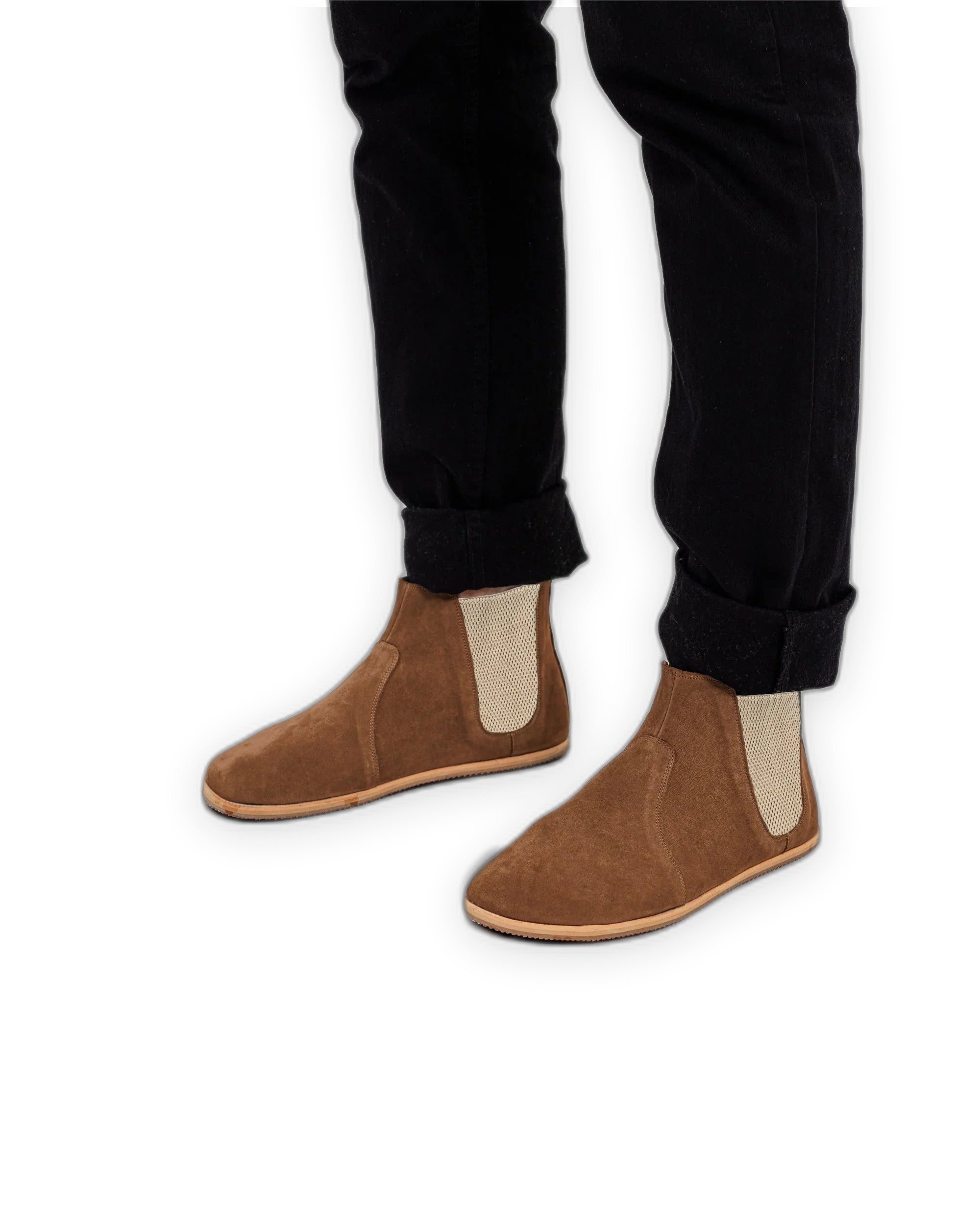Detail Tan Chelsea Boots - Handcrafted Calf Leather Turkey | Bespoky