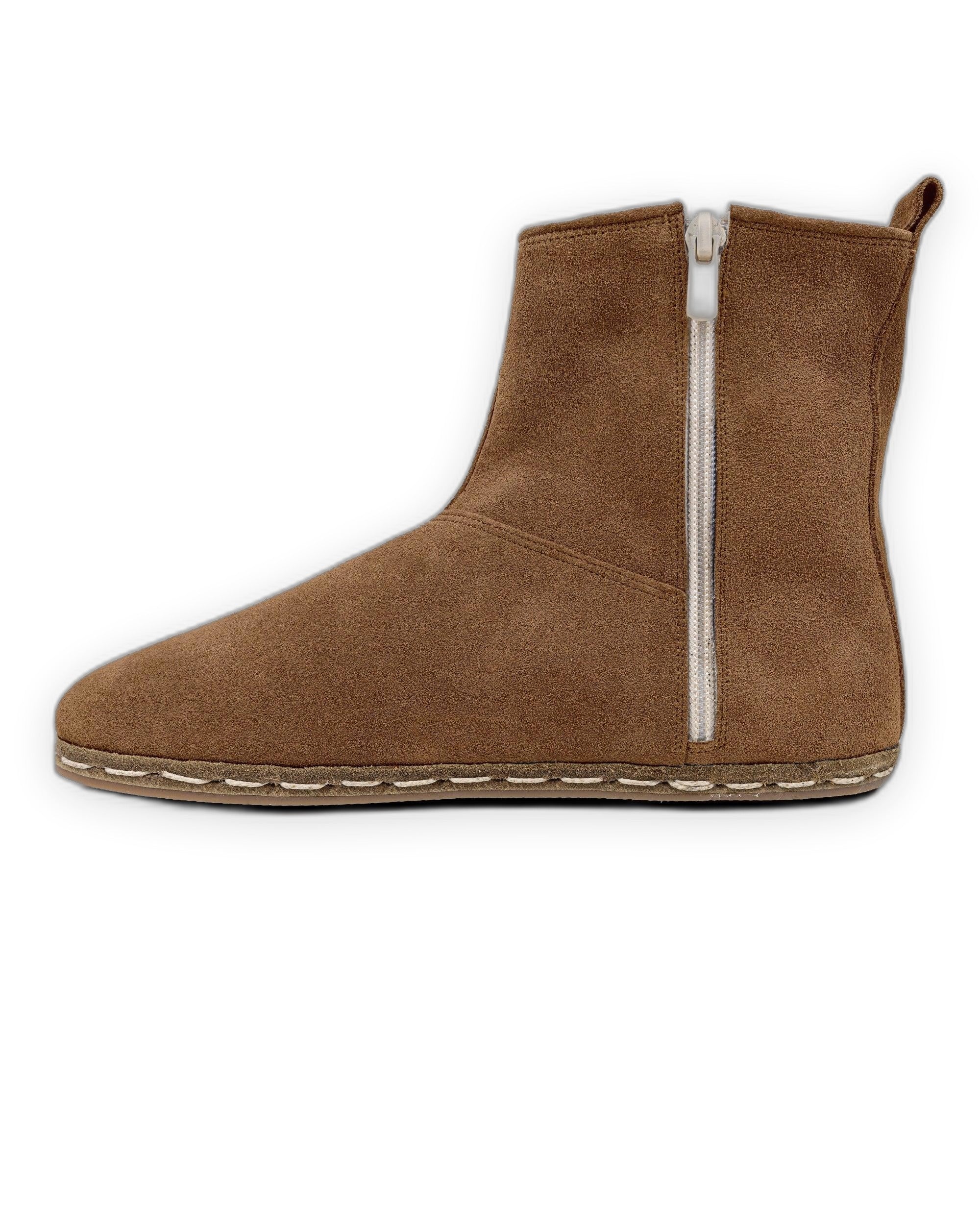 Top view Tan Chelsea Boots - Handcrafted Calf Leather | Bespoky