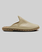 Top view Beige Slippers - Handcrafted Calf Leather | Bespoky