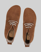 Side view Tan Nubuck Ankle Boots - Calf Leather Zero Drop | Bespoky