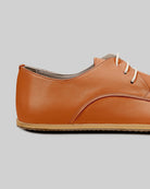 Side view Orange Oxford Shoes - Calf Leather Zero Drop | Bespoky