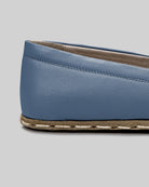 Top view Jean Blue Barefoot Shoes - Handcrafted Calf Leather | Bespoky