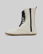 Back view Lucas Beige Barefoot Boot - Calf Leather Handcrafted | Bespoky