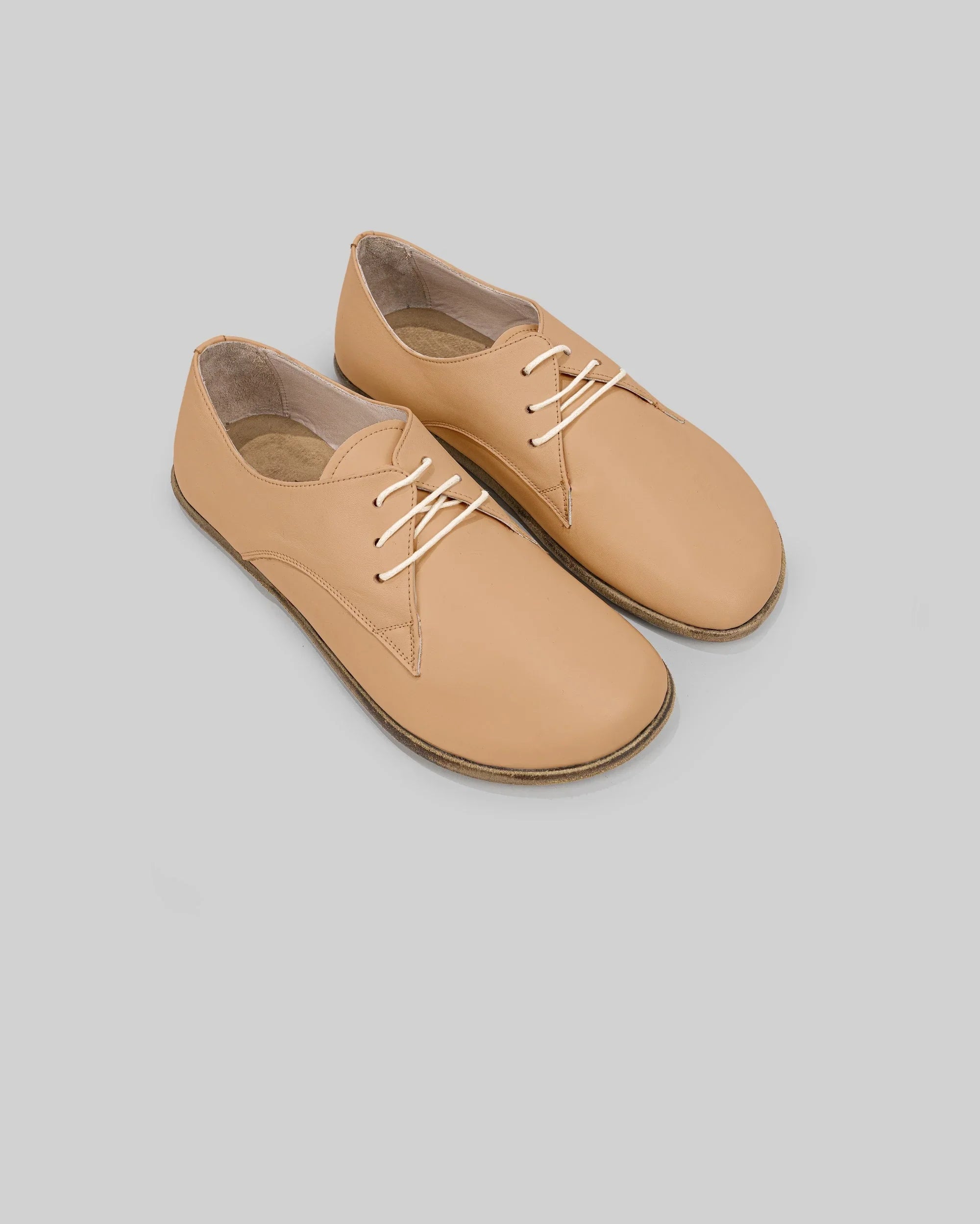 Men's Undyed Oxford Shoes - Handcrafted Calf Leather Wide Toe Box | Bespoky