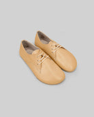 Men's Melon Yellow Oxford Shoes - Handcrafted Calf Leather Wide Toe Box | Bespoky