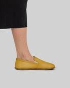 Pair Mustard Barefoot Shoes - Barefoot Wide Toe Calf Leather | Bespoky