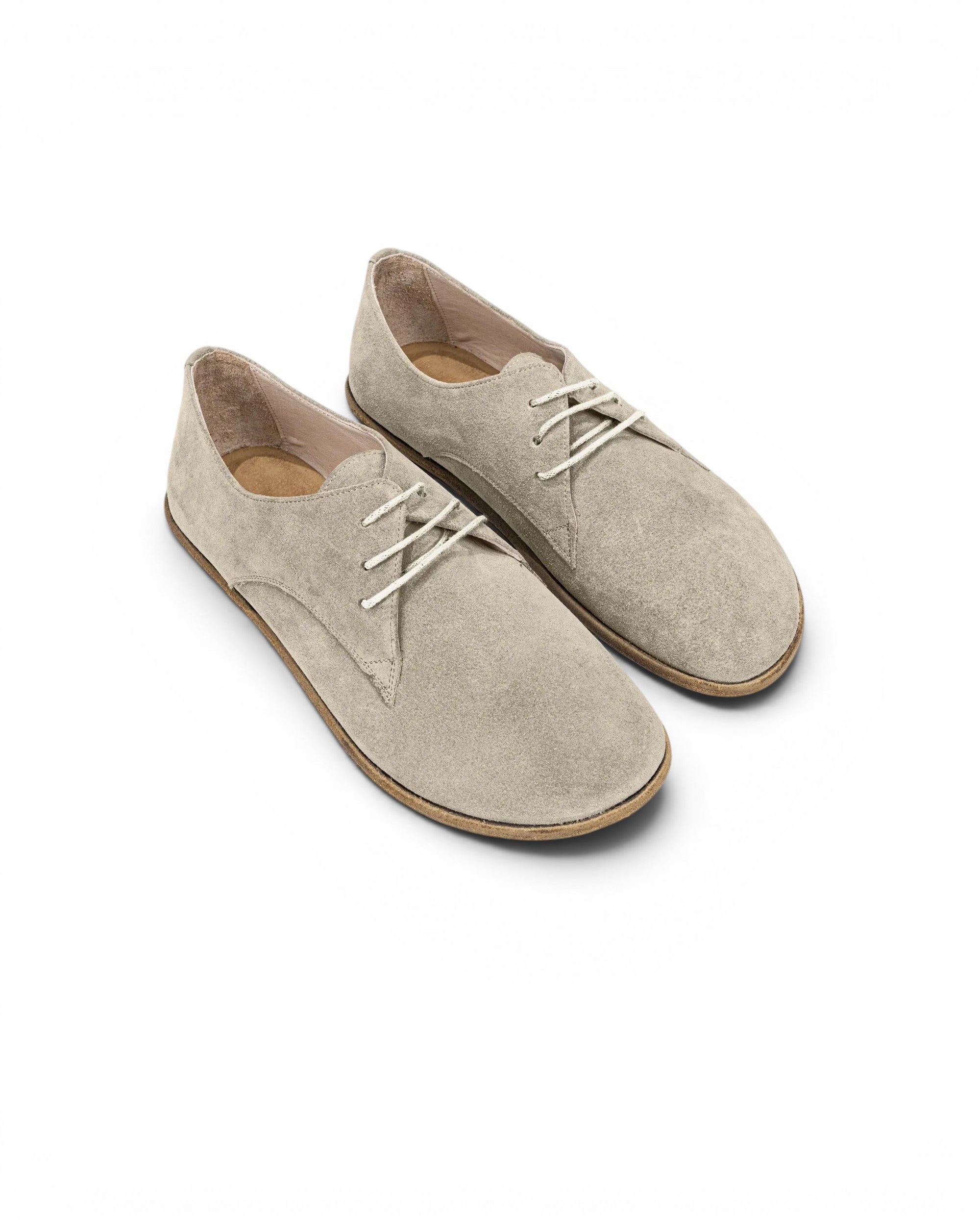Women's Cream Oxford Shoes - Handcrafted Calf Leather Wide Toe Box | Bespoky