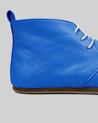 Side view Blue Ankle Boots - Calf Leather Zero Drop | Bespoky