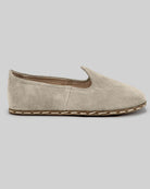 Pair Cream Suede Barefoot Yemeni - Barefoot Wide Toe Calf Leather | Bespoky