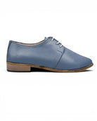 Detail Jean Blue Pointed Toe Oxford - Handcrafted Calf Leather Turkey | Bespoky
