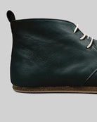 Detail Dark Green Ankle Boots - Handcrafted Calf Leather Turkey | Bespoky