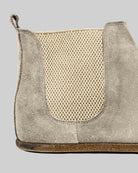 Top view Cream Suede Chelsea Boots - Handcrafted Calf Leather | Bespoky