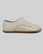 Side view Lucas Beige Oxford Shoes - Calf Leather Zero Drop | Bespoky
