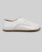Side view White Oxford Shoes - Calf Leather Zero Drop | Bespoky