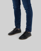 Detail Black Barefoot Sneaker - Handcrafted Calf Leather Turkey | Bespoky