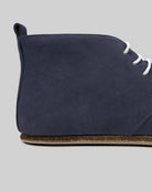 Detail Navy Nubuck Ankle Boots - Handcrafted Calf Leather Turkey | Bespoky