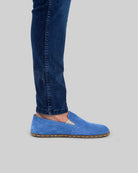Detail Blue Barefoot Shoes - Handcrafted Calf Leather Turkey | Bespoky