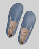 Side view Jean Blue Barefoot Shoes - Calf Leather Zero Drop | Bespoky