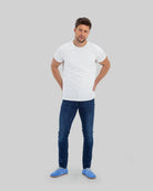 Pair Blue Suede Oxford Shoes - Barefoot Wide Toe Calf Leather | Bespoky