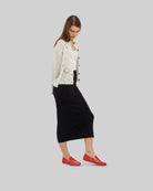 Back view Red Barefoot Shoes - Calf Leather Handcrafted | Bespoky