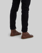 Pair Brown Barefoot Boot - Barefoot Wide Toe Calf Leather | Bespoky