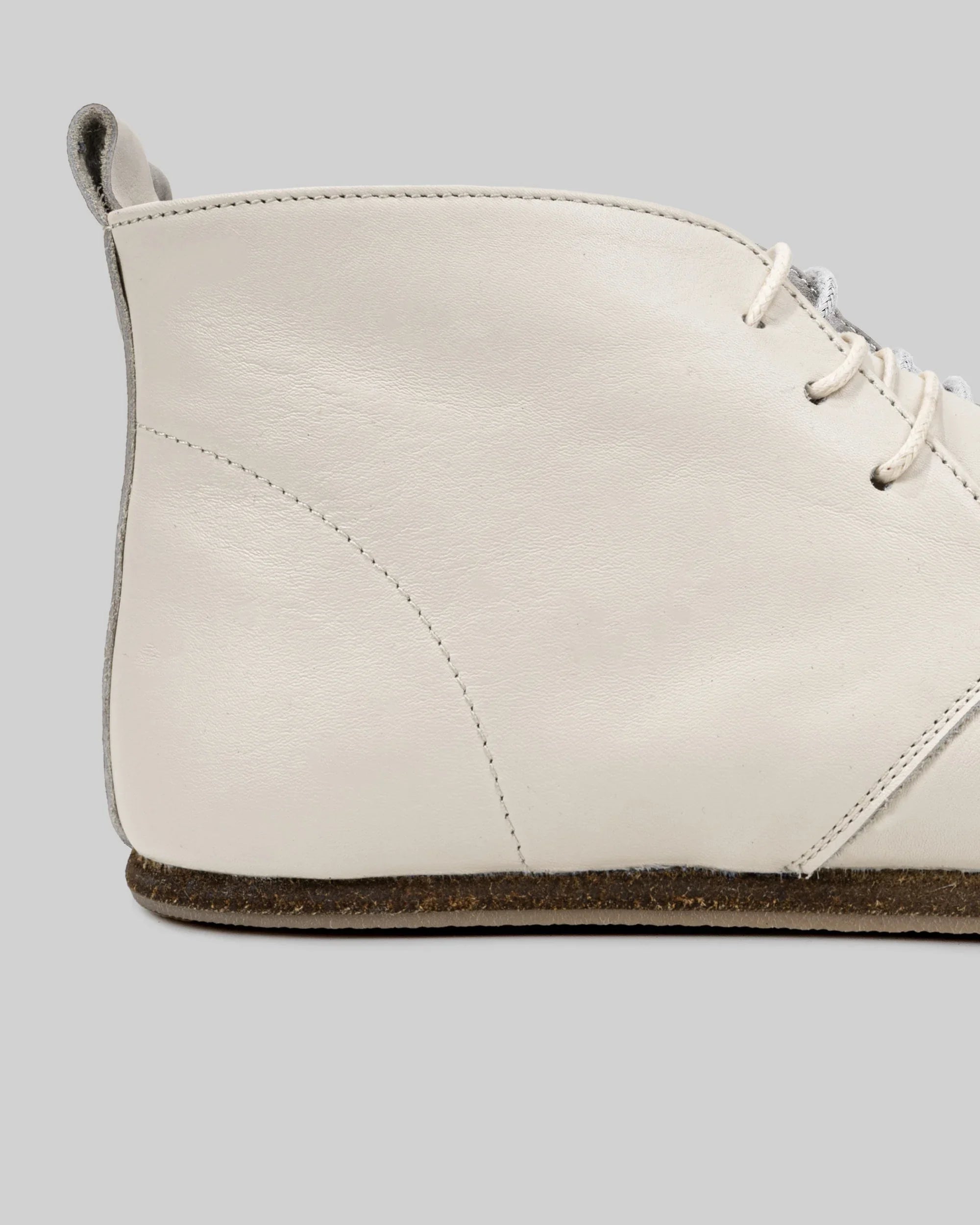 Top view Cream Ankle Boots - Handcrafted Calf Leather | Bespoky