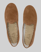 Side view Tan Suede Yemeni Shoes - Calf Leather Zero Drop | Bespoky