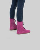 Detail Pink Nubuck Barefoot Boot - Handcrafted Calf Leather Turkey | Bespoky