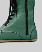 Side view Green Barefoot Boot - Calf Leather Zero Drop | Bespoky