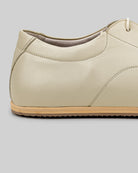 Side view Beige Barefoot Sneaker - Calf Leather Zero Drop | Bespoky