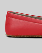 Top view Red Barefoot Shoes - Handcrafted Calf Leather | Bespoky